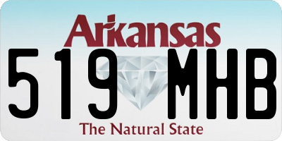 AR license plate 519MHB