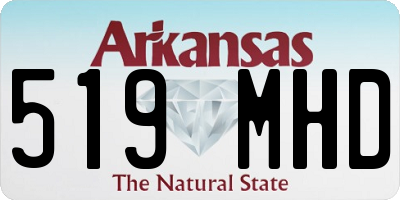 AR license plate 519MHD