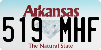 AR license plate 519MHF
