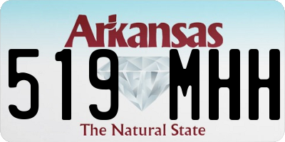 AR license plate 519MHH