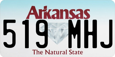 AR license plate 519MHJ