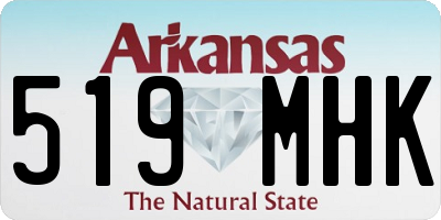AR license plate 519MHK