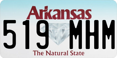 AR license plate 519MHM