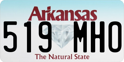 AR license plate 519MHO