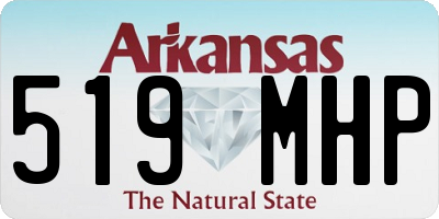 AR license plate 519MHP
