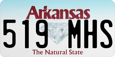 AR license plate 519MHS