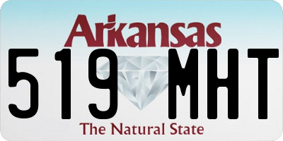 AR license plate 519MHT