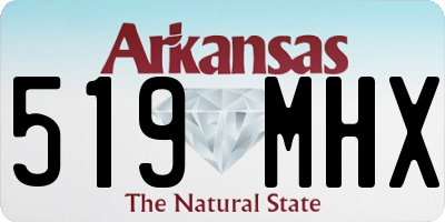 AR license plate 519MHX