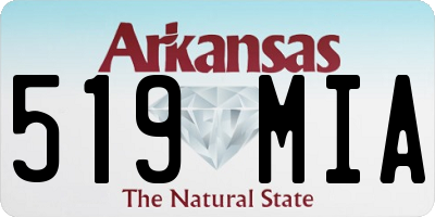 AR license plate 519MIA