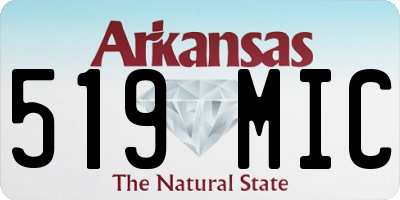 AR license plate 519MIC
