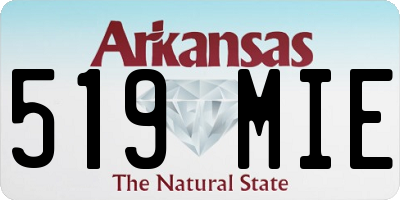 AR license plate 519MIE