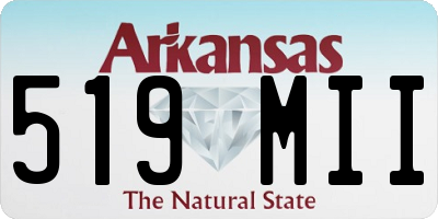 AR license plate 519MII