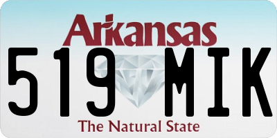 AR license plate 519MIK