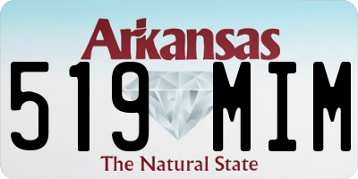 AR license plate 519MIM
