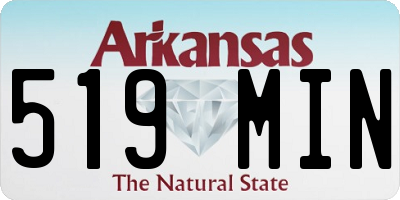 AR license plate 519MIN