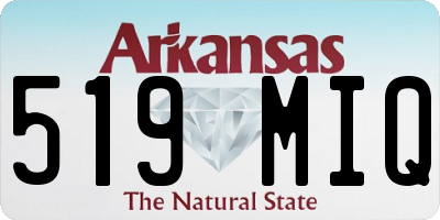 AR license plate 519MIQ