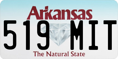 AR license plate 519MIT
