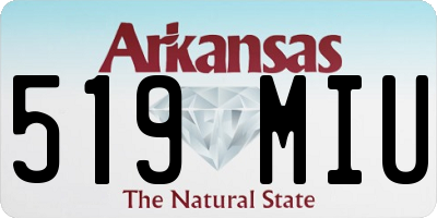 AR license plate 519MIU