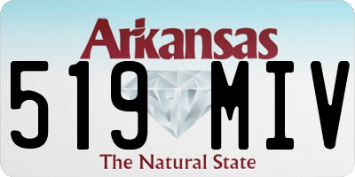 AR license plate 519MIV