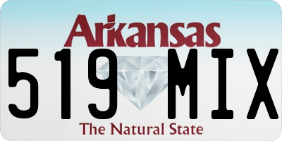 AR license plate 519MIX