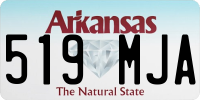 AR license plate 519MJA