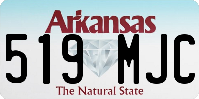 AR license plate 519MJC