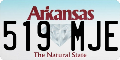 AR license plate 519MJE