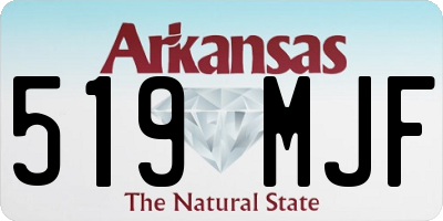 AR license plate 519MJF