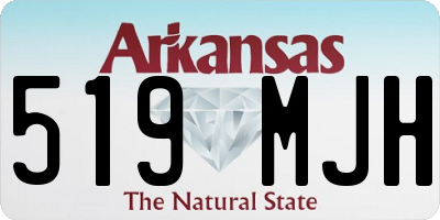 AR license plate 519MJH