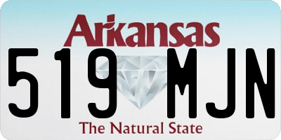 AR license plate 519MJN