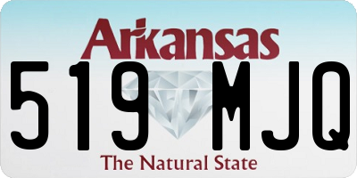 AR license plate 519MJQ