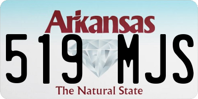AR license plate 519MJS