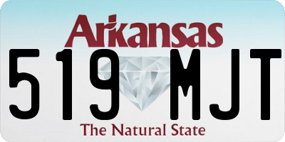 AR license plate 519MJT