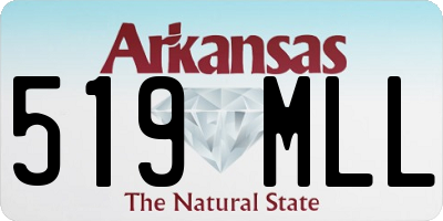 AR license plate 519MLL