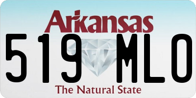 AR license plate 519MLO