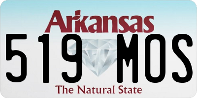AR license plate 519MOS