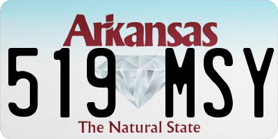 AR license plate 519MSY