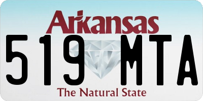 AR license plate 519MTA