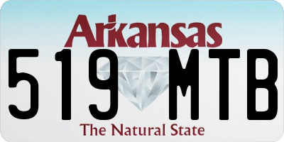 AR license plate 519MTB