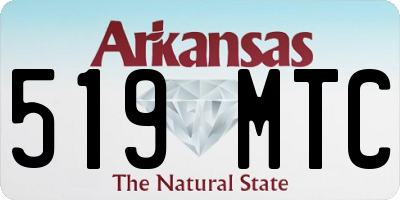 AR license plate 519MTC