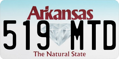 AR license plate 519MTD