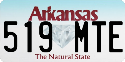 AR license plate 519MTE