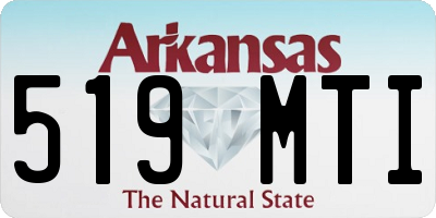 AR license plate 519MTI