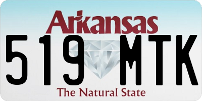 AR license plate 519MTK