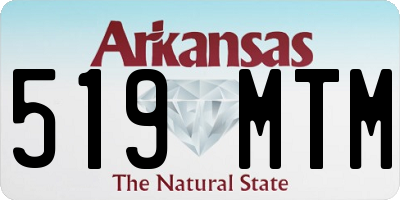 AR license plate 519MTM
