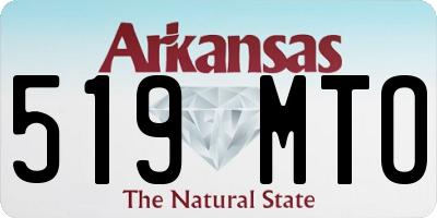 AR license plate 519MTO