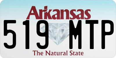 AR license plate 519MTP