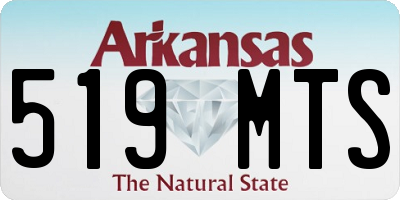 AR license plate 519MTS
