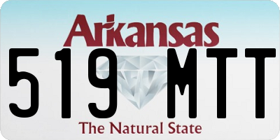 AR license plate 519MTT