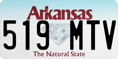 AR license plate 519MTV
